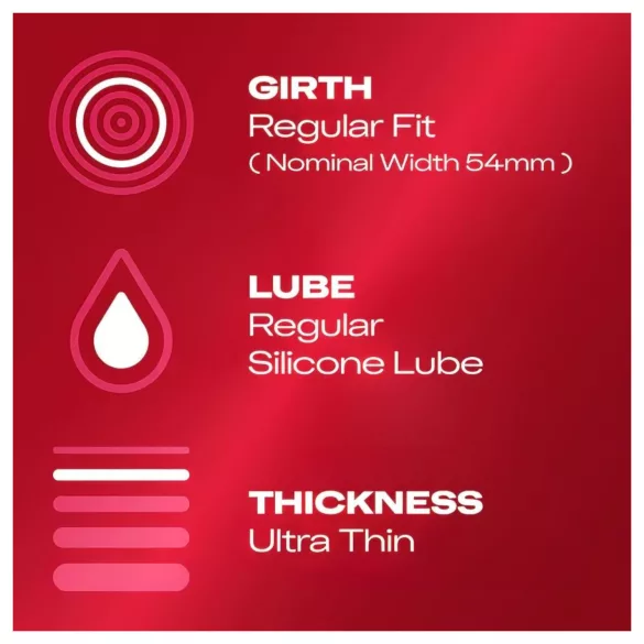 Durex Feel Ultra Thin - ultra élethű óvszer (10 db)