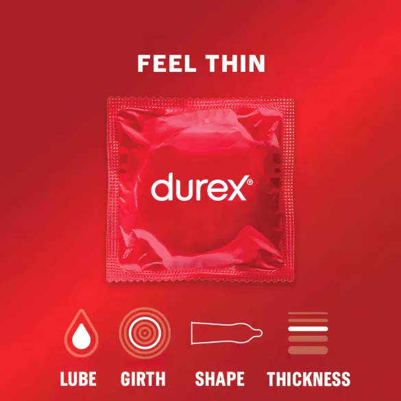 Durex Feel Thin - élethű érzés óvszer (3 db)