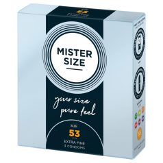 Mister Size vékony óvszer - 53mm (3db) Mister Size vékony óvszer - 53mm (3db)