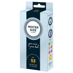 Mister Size vékony óvszer - 53mm (10db) Mister Size vékony óvszer - 53mm (10db)