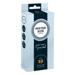 Mister Size vékony óvszer - 53mm (10db)