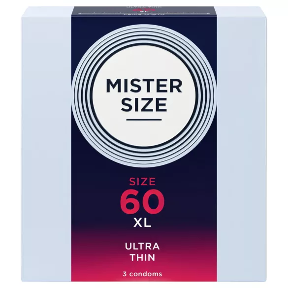 Mister Size vékony óvszer - 60 mm (3 db)