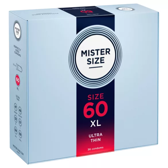 Mister Size vékony óvszer - 60 mm (36 db)