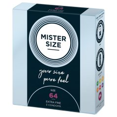 Mister Size vékony óvszer - 64mm (3db) Mister Size vékony óvszer - 64mm (3db)