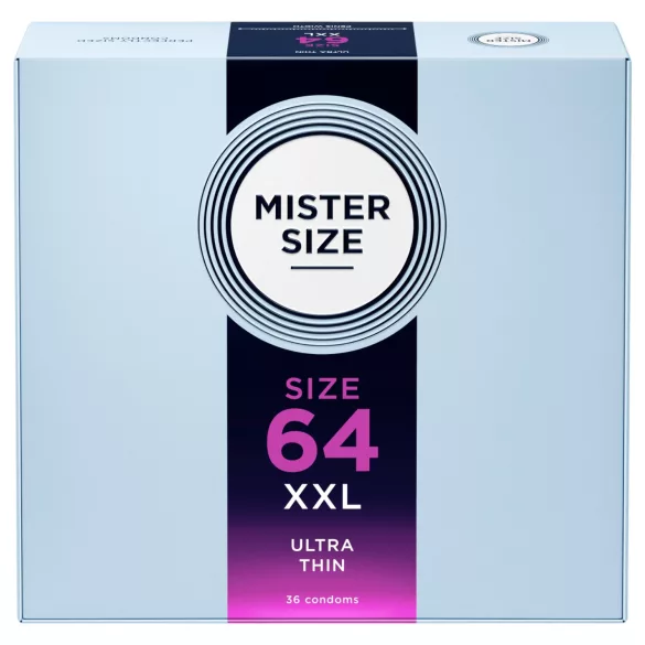 Mister Size vékony óvszer - 64 mm (36 db)