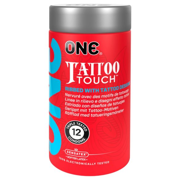 ONE Tattoo Touch - tetkó mintás óvszer (12db)