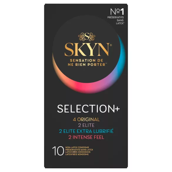SKYN Selection+ - latexmentes óvszer válogatás (10 db)