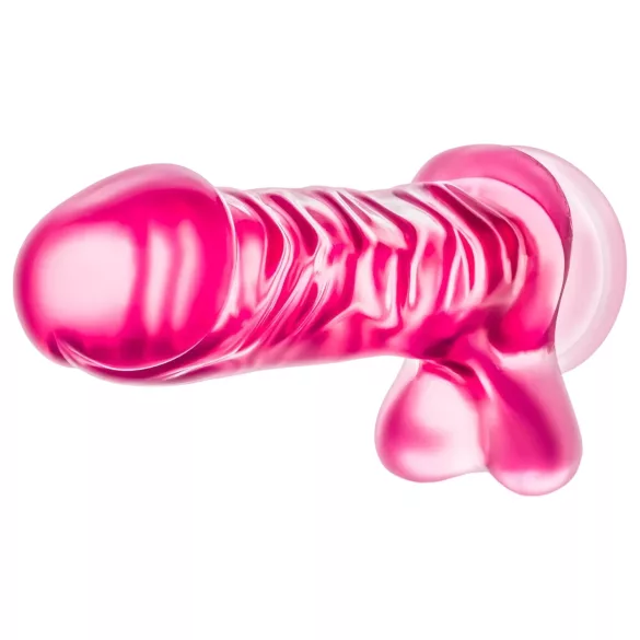 B Yours Basic 8 - herés dildó - 23 cm (pink)