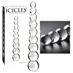 Icicles No. 2 - gömbös üveg dildó (átlátszó) Icicles No. 2 - gömbös üveg dildó (átlátszó)