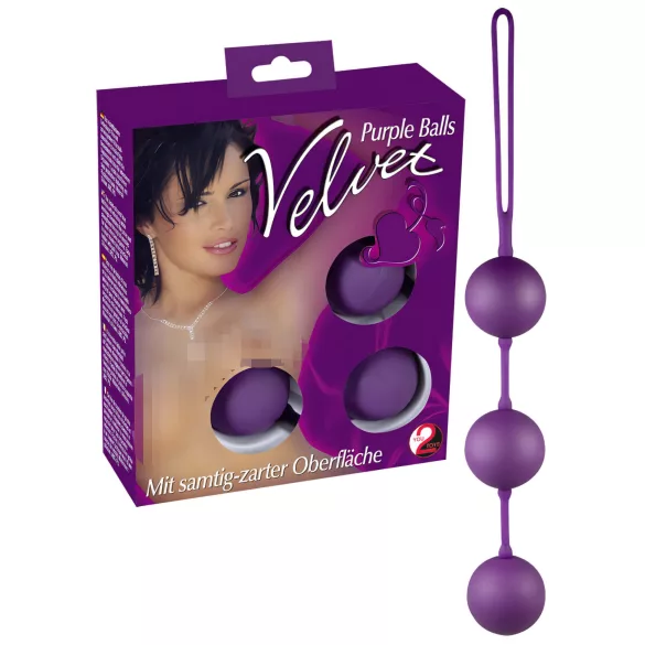 You2Toys - velvet lila, tripla gésagolyó