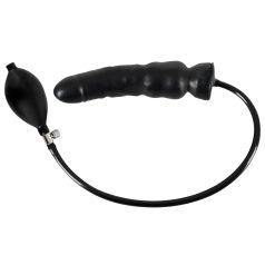 LATEX - felpumpálható dildó (fekete) LATEX - felpumpálható dildó (fekete)
