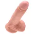 King Cock 7 herés dildó (18 cm, testszínű)