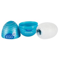 TENGA Egg Wavy II Cool - maszturbációs tojás (1db)