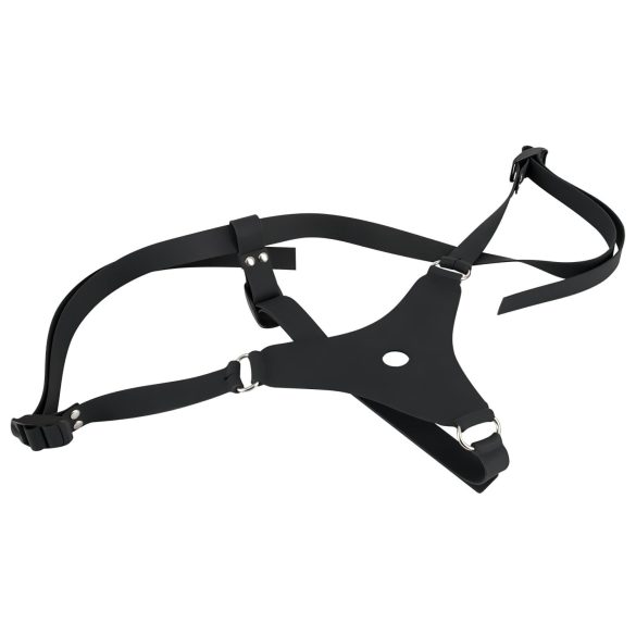 You2Toys - Silicone Strap-On - felcsatolható dildó (fekete)