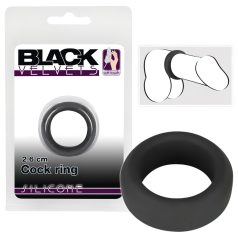 Black Velvets - vastagfalú péniszgyűrű (2,6cm) - fekete Black Velvets - vastagfalú péniszgyűrű (2,6cm) - fekete