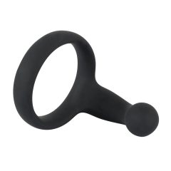 Black Velvet péniszgyűrű gátstimulálóval (fekete)