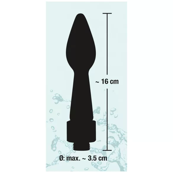 You2Toys - Rear Splash - kúpos szilikon zuhanyfej (fekete)
