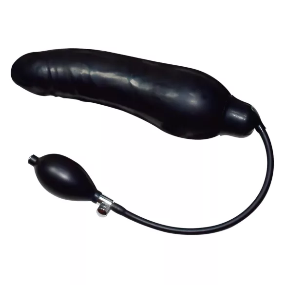 You2Toys - latex pumpálható análtágító (fekete, nagy)