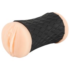Nature Skin - punci és popsi maszturbátor (natúr-fekete) Nature Skin - punci és popsi maszturbátor (natúr-fekete)