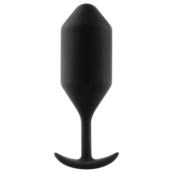 b-vibe Snug Plug 4 - dupla golyós anál plug (257g) - fekete