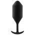 b-vibe Snug Plug 4 - dupla golyós anál plug (257g) - fekete