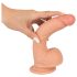 realistixxx - tapadókorongos élethű dildó (22cm) - natúr