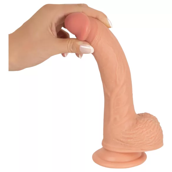 realistixxx - tapadókorongos élethű dildó (22cm) - natúr