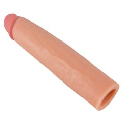 realistixxx - hosszabbító péniszköpeny - 21cm (natúr)