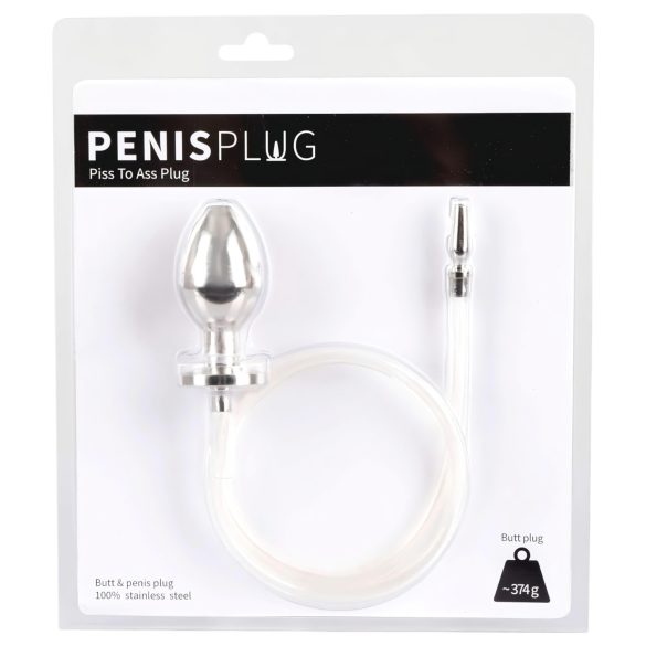 Piss to Ass Plug - üreges anál plug húgycső tágítóval