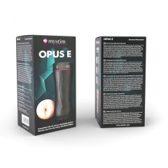   Mystim Opus E Vagina - elektro műpunci maszturbátor (natúr-fekete)