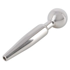   Penisplug Cum-Thru Play - üreges acél húgycsőtágító kúp (0,5-1cm)