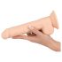 Silexd 9,5 - tapadókorongos dildó - 24cm (natúr)