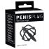 Penisplug - szilikon makk ketrec dilátorral (fekete)
