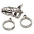 You2Toys - Chastity Cage - fém pénisz ketrec, lakattal