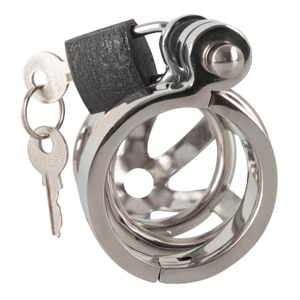 You2Toys Chastity Cage - fém péniszketrec lakattal, férfi erényöv
