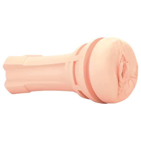 mystim OPUS Mica - élethű művagina maszturbátor (natúr-fekete)