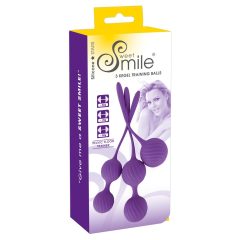 SMILE 3 Kegel - gésagolyó szett - lila (3 részes)