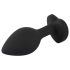 You2Toys Anal Plug - fehér köves anál plug (fekete)