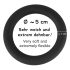 Black Velvet - szilikon péniszgyűrű (fekete) - 5cm