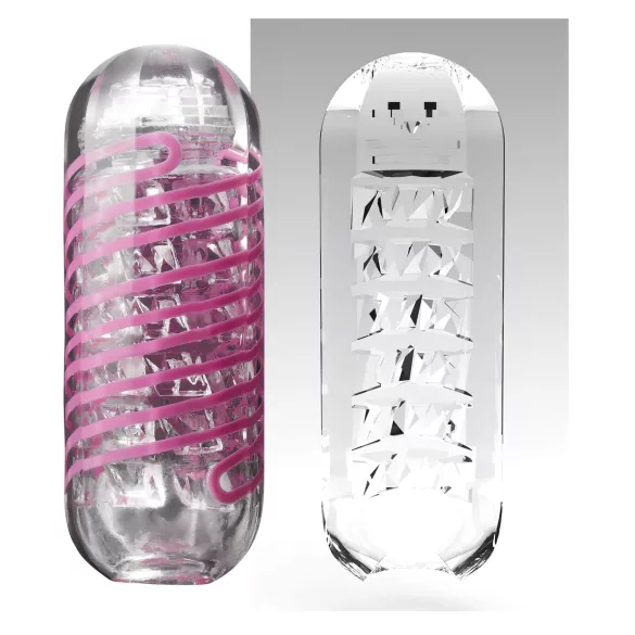TENGA Spinner Brick - maszturbátor (átlátszó)