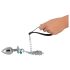 You2Toys - Butt Plug Set - anál plug szett + póráz (ezüst)