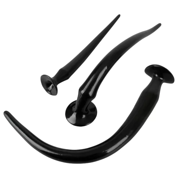 You2Toys - extra hosszú anál plug szett (3 részes, fekete)