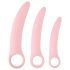 SMILE - Vaginal Trainers - dildó szett - rózsaszín (3 részes)