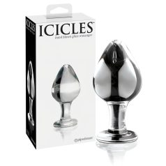 Icicles No. 25 - kúpos, üveg anál plug (átlátszó) Icicles No. 25 - kúpos, üveg anál plug (átlátszó)