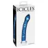 Icicles No. 29 - spirál, pénisz üveg dildó (kék)