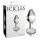 Icicles No. 44 - kúpos, üveg anál plug (átlátszó)