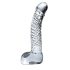 Icicles No. 61 - herés, péniszes üveg dildó (átlátszó)