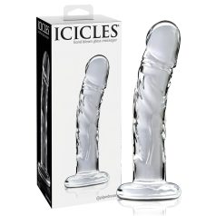 Icicles No. 62 - péniszes üveg dildó (átlátszó) Icicles No. 62 - péniszes üveg dildó (átlátszó)
