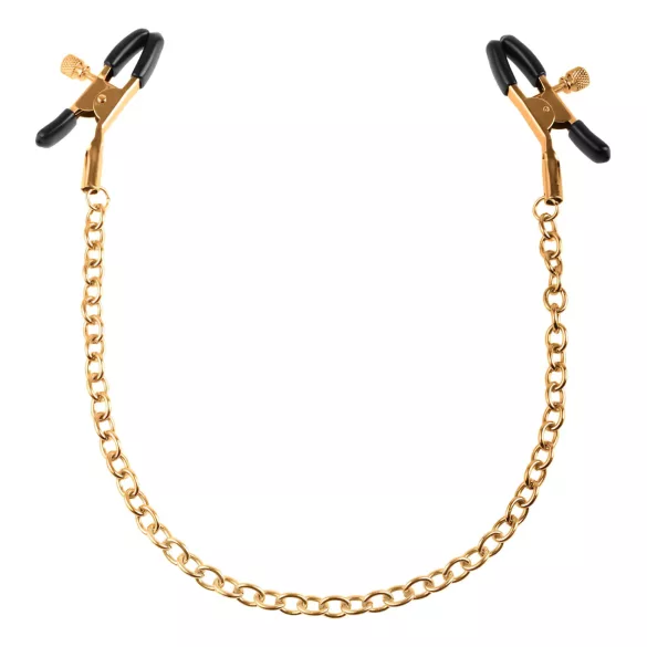 Pipedream Fetish Fantasy Gold - mellbimbó csipesz (arany)