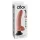 King Cock 9 - hajlítható, tapadókorongos vibrátor (26 cm, testszínű)